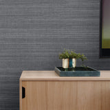 2829-82043 Wukan Navy Grasscloth Wallpaper