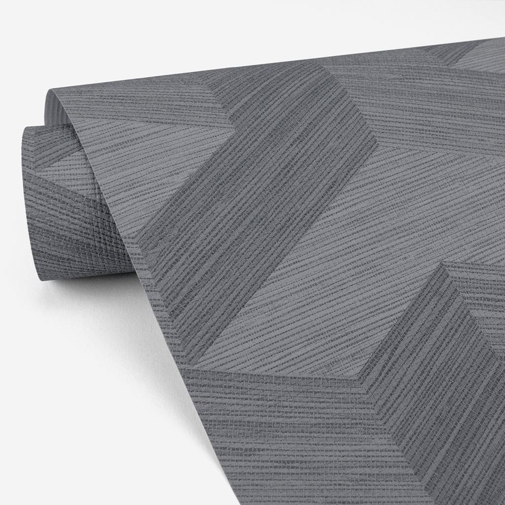 2829-82064 Y Knot Slate Geometric Texture Wallpaper – wallcoveringsmart
