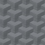 2829-82064 Y Knot Slate Geometric Texture Wallpaper