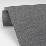 2829-82068 Essence Dark Grey Linen Texture Wallpaper