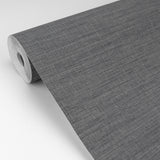 2829-82068 Essence Dark Grey Linen Texture Wallpaper