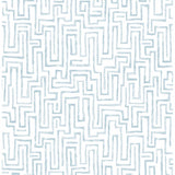 2861-25701 Ramble Blue Geometric Wallpaper