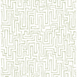 2861-25702 Ramble Sage Geometric Wallpaper