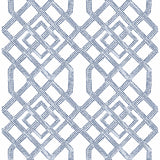 2861-25708 Traverse Blue Trellis Wallpaper