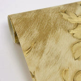 2871-88742 Portofino Gold Cow Leaves Wallpaper