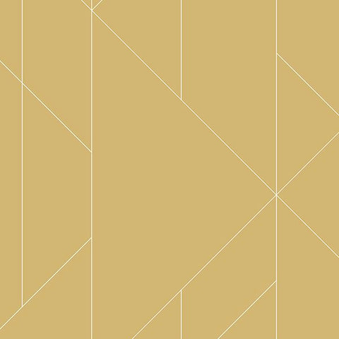 2889-25203 Torpa Mustard Geometric Wallpaper