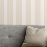 2889-25209 Visby Beige Stripe Wallpaper