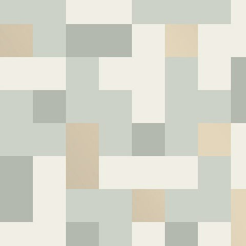 2889-25222 Alby Mint Geometric Wallpaper