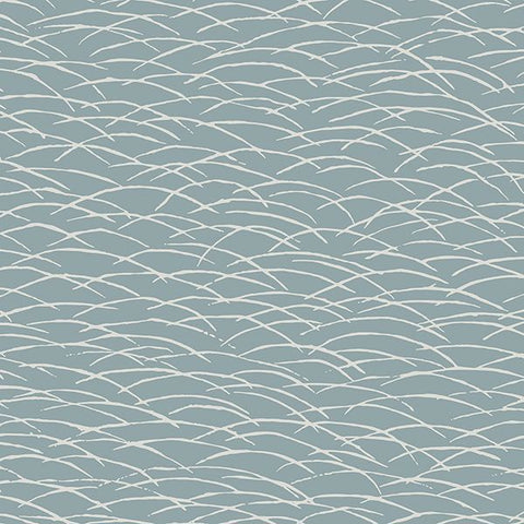 2889-25242 Hono Blue Abstract Wave Wallpaper