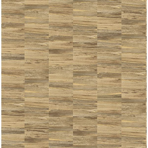 2900-24906 Hugo Copper Faux Wood Wallpaper