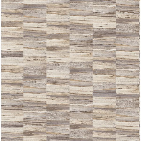 2900-24907 Hugo Cream Faux Wood Wallpaper
