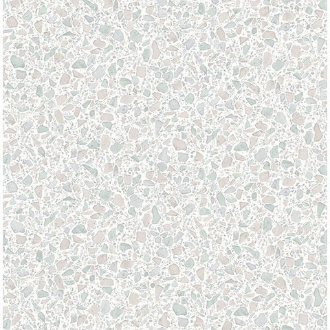  2900-24957 Aldrich Light Grey Terrazzo Wallpaper