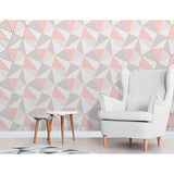 2900-41685 Arken Rose Gold Geometric Wallpaper
