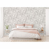 2900-42554 Dacre White Floral Wallpaper