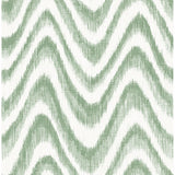 2901-25406 Bargello Green Faux Grasscloth Wave Wallpaper