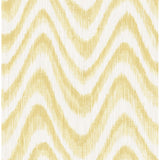 2901-25409 Bargello Yellow Faux Grasscloth Wave Wallpaper
