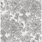 2901-25414 Birds of Paradise Breeze Black Floral Wallpaper