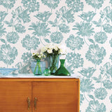 2901-25418 Folia Aqua Floral Wallpaper