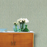 2901-25421 Raffia Thames Green Faux Grasscloth Wallpaper