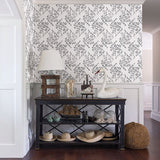 2901-25429 Arabesque Grey Floral Trail Wallpaper