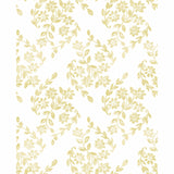 2901-25430 Arabesque Mustard Floral Trail Wallpaper
