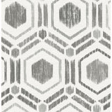 2901-25432 Borneo Taupe Geometric Grasscloth Wallpaper