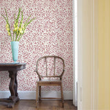 2901-25446 Giverny Pink Miniature Floral Wallpaper