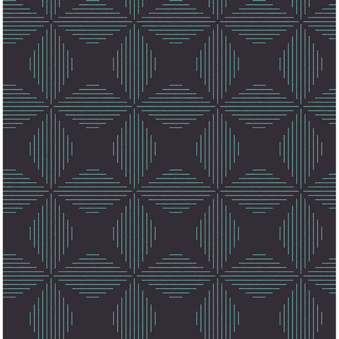 2902-25508 Telestar Navy Geometric Wallpaper
