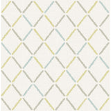 2902-25533 Allotrope Multicolor Linen Geometric Wallpaper