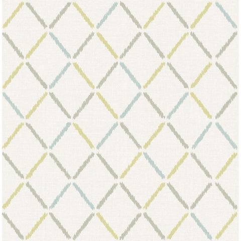 2902-25533 Allotrope Multicolor Linen Geometric Wallpaper