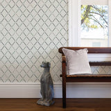 2902-25535 Allotrope Grey Linen Geometric Wallpaper
