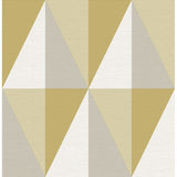 2902-25538 Aspect Yellow Geometric Faux Grasscloth Wallpaper