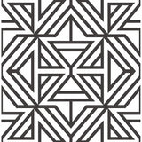 2902-25553 Helios Black Geometric Wallpaper