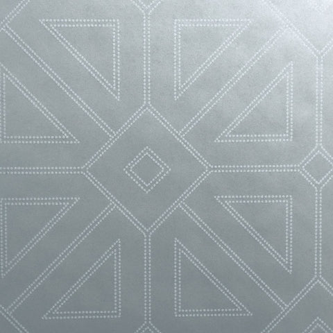 2902-87334 Voltaire Silver Beaded Geometric Wallpaper