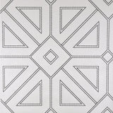 2902-87336 Voltaire Off-White Beaded Geometric Wallpaper
