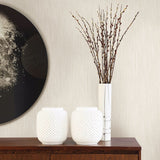 2903-25281 Chenille Off-White Faux Linen Wallpaper