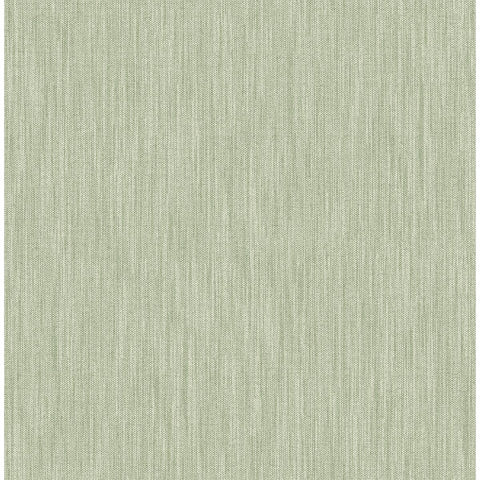  2903-25282 Chenille Sage Faux Linen Wallpaper