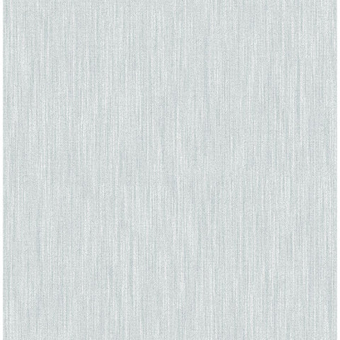 2903-25287 Chenille Light Blue Faux Linen Wallpaper