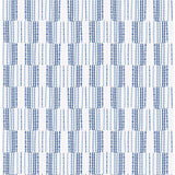  2903-25806 Burgen Blue Geometric Linen Wallpaper