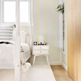  2903-25818 Lottie Yellow Stripe Wallpaper