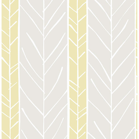  2903-25818 Lottie Yellow Stripe Wallpaper