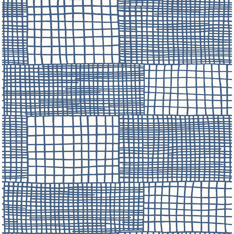 2903-25822 Maxwell Blue Geometric Wallpaper