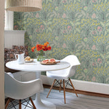 2903-25832 Shiloh Green Botanical Wallpaper