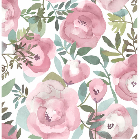 2903-25839 Orla Pink Floral Wallpaper