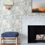 2903-25844 Archer Light Blue Linen Geometric Wallpaper