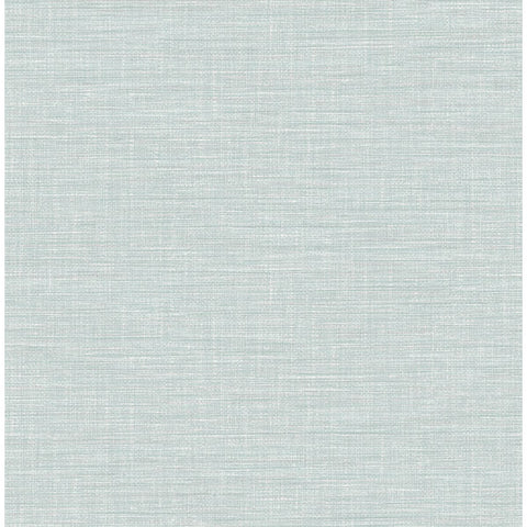 2903-25850 Exhale Light Blue Faux Grasscloth Wallpaper