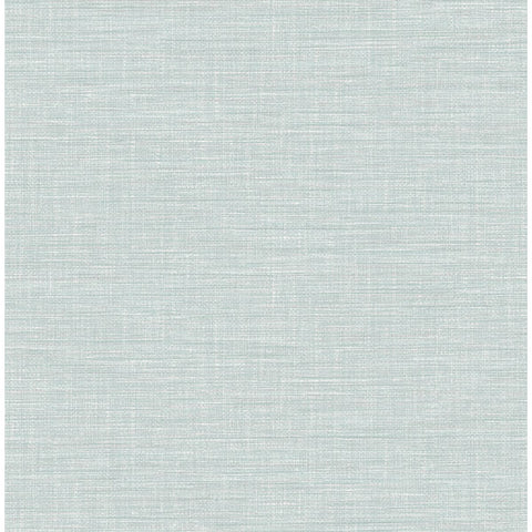 2903-25850 Exhale Light Blue Faux Grasscloth Wallpaper