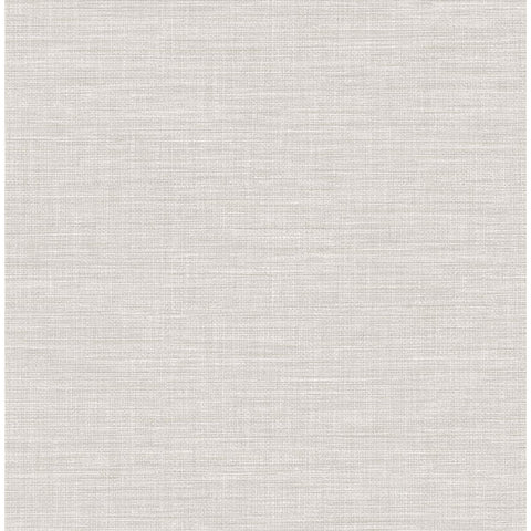 2903-25851 Exhale Light Grey Faux Grasscloth Wallpaper