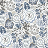  2903-25864 Lucy Grey Floral Wallpaper