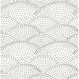 2903-25870 Bennett Charcoal Dotted Scallop Wallpaper